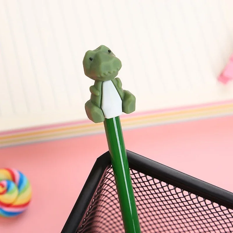 4Pcs Wholesale Creative Animal Panda Pony Frog Crocodile Shape gel pens Cute Student Cartoon Stationery Back to school