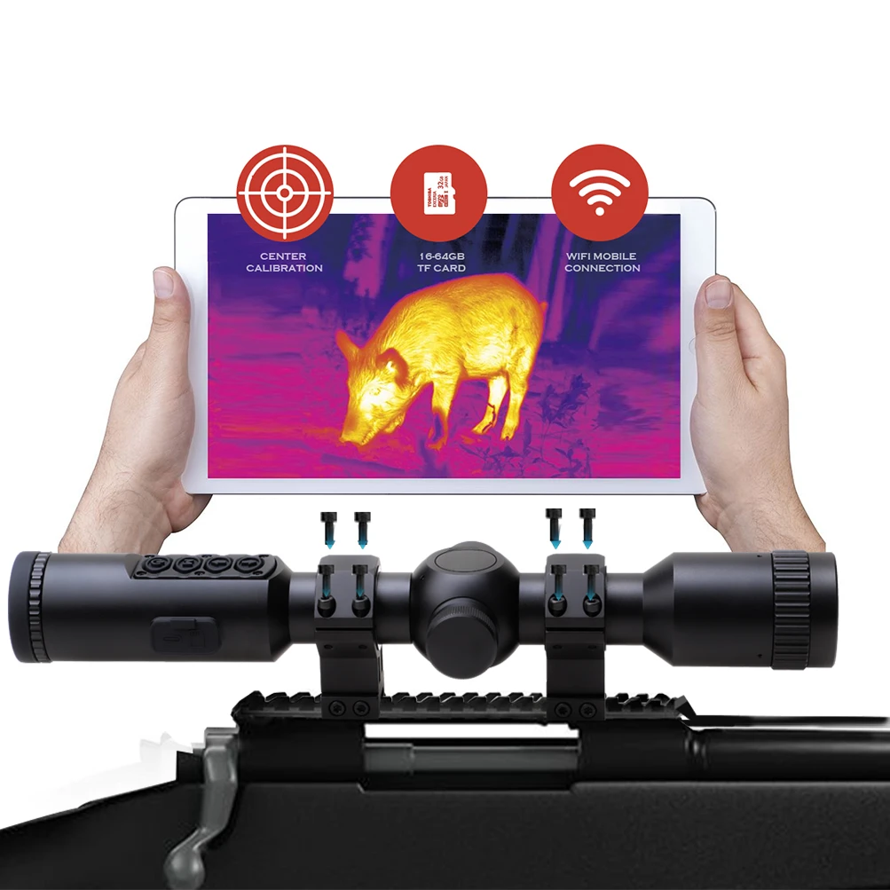 TGS225 狩猟用サーマルイメージングスコープ 384*288 解像度 高品質ビデオ録画 PIP WIFI