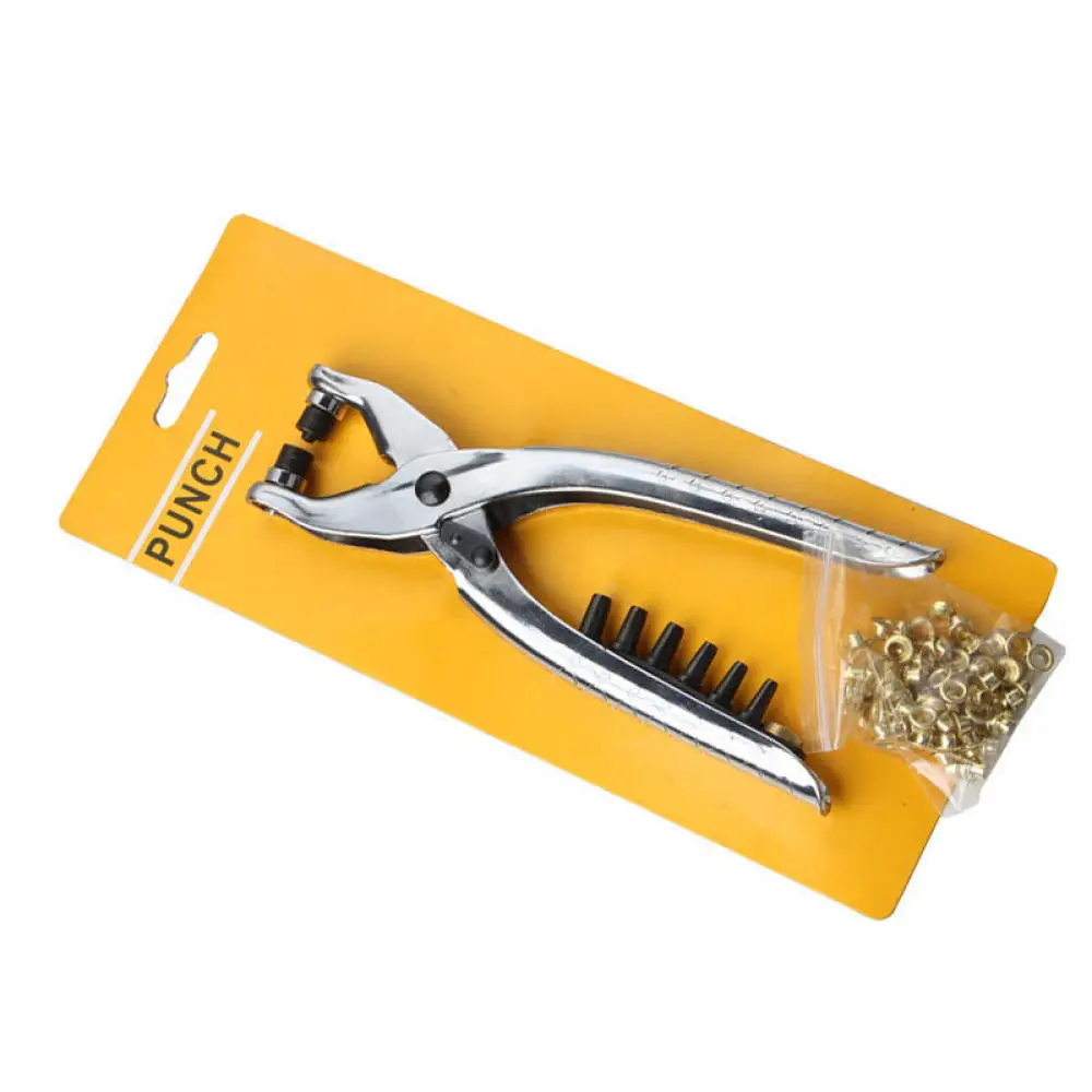 Portable Grommet Setting Pliers Professional Leather Punch Tool Metal Rivet Fastening Machine Heavy Duty Manual Craft Press