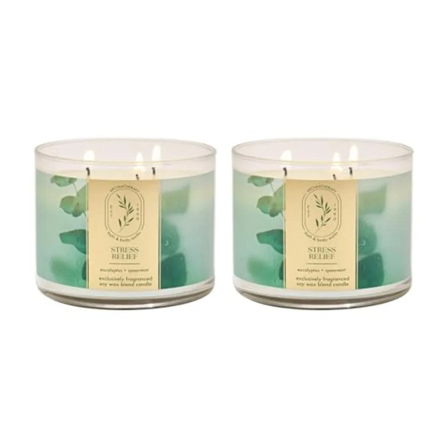 

3-Wick Candle - Scented Candle for At-Home Use - Long-Lasting, Room-Filling Fragrance - High Fragrance Oil Concentration - Soy
