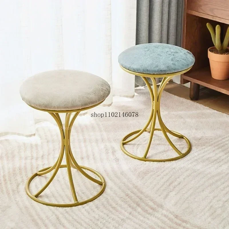 Online Celebrity Small Stool Household Living Room Changing Shoes Stool Door Stools Dressing Stool Ins Nordic Luxury Low Stools