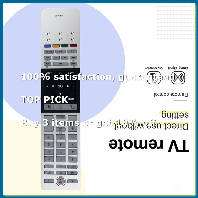 Remote Control Replacement for CT 90430 4K Ultra HD TV HD Smart TV