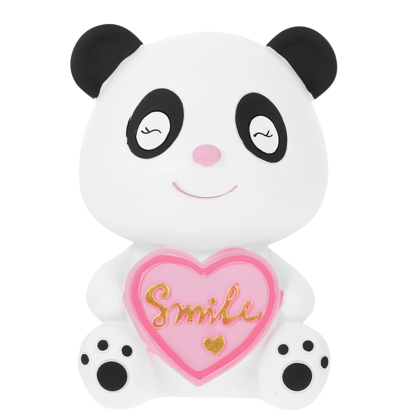 

Panda Piggy Bank Cute Shaped Jar Vinyl Safe Money Box Decorative Container Anti Fall Savings Home Gift Birthday Present
