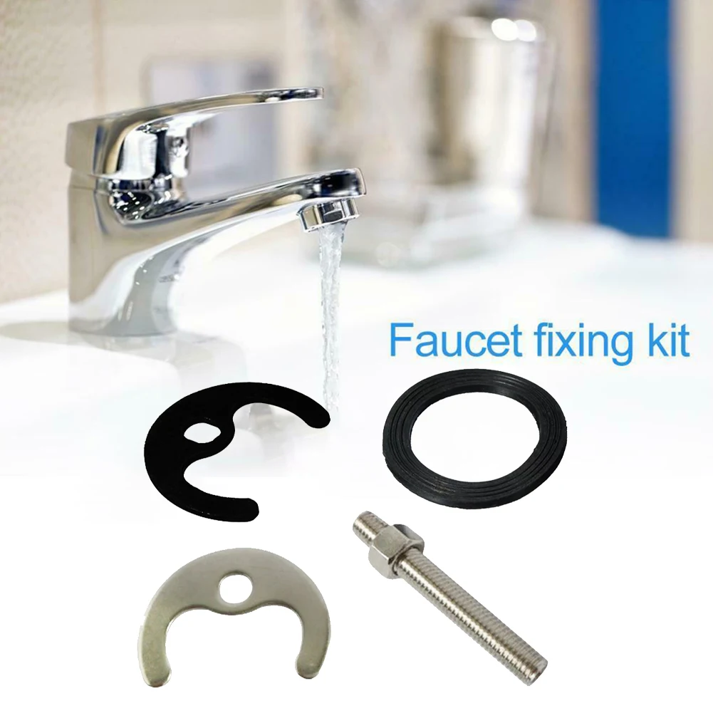 Tap Fixing Set Pin Monobloc Basin Mount Kit Bolt Gasket Sink Kitchen Repair For Resolve Water Leaking Issues Bathroom Accessory