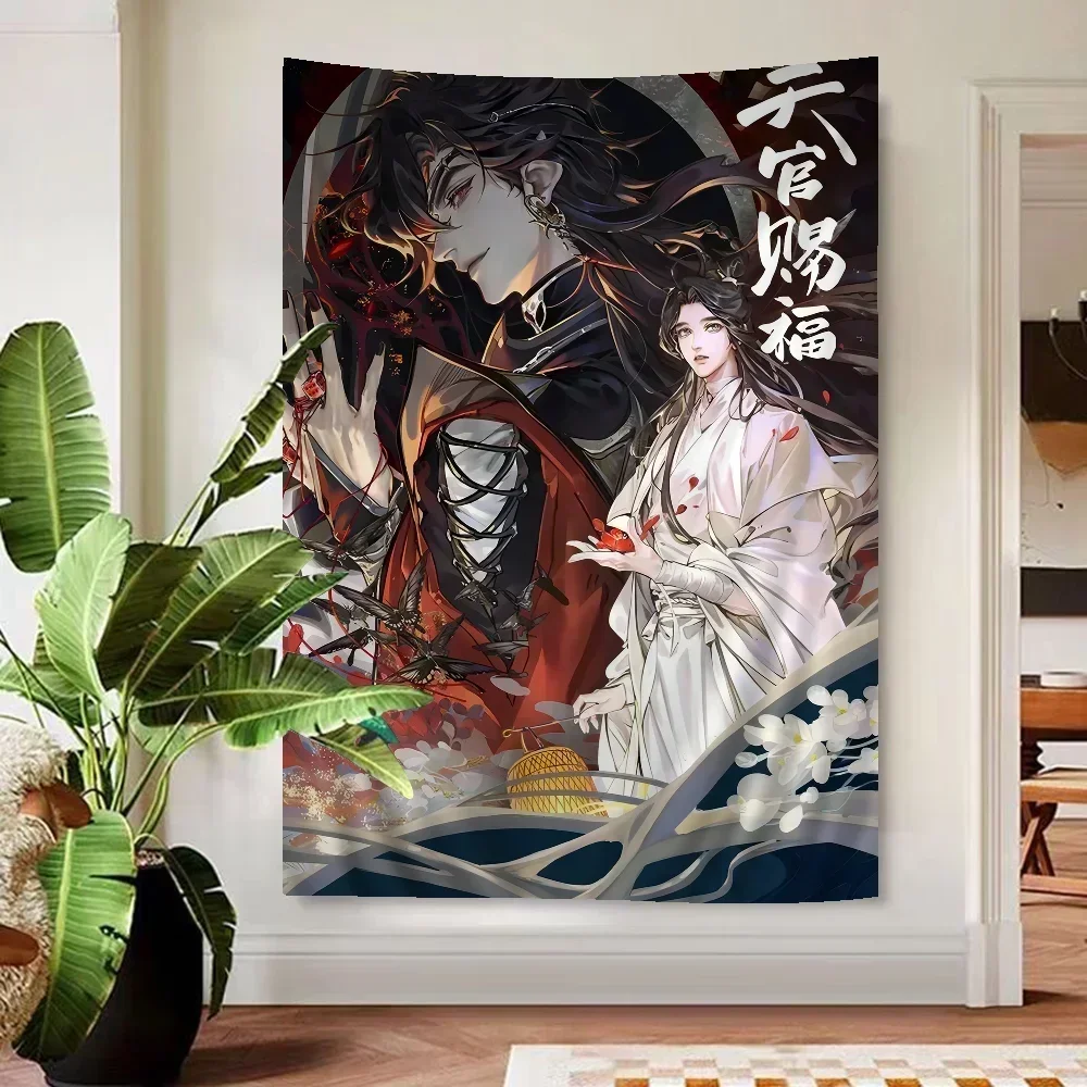 Heaven Official’s Blessing Xie Lian Hua Cheng Tapestry Art Printing Art Science Fiction Room Home Decor Home Decor
