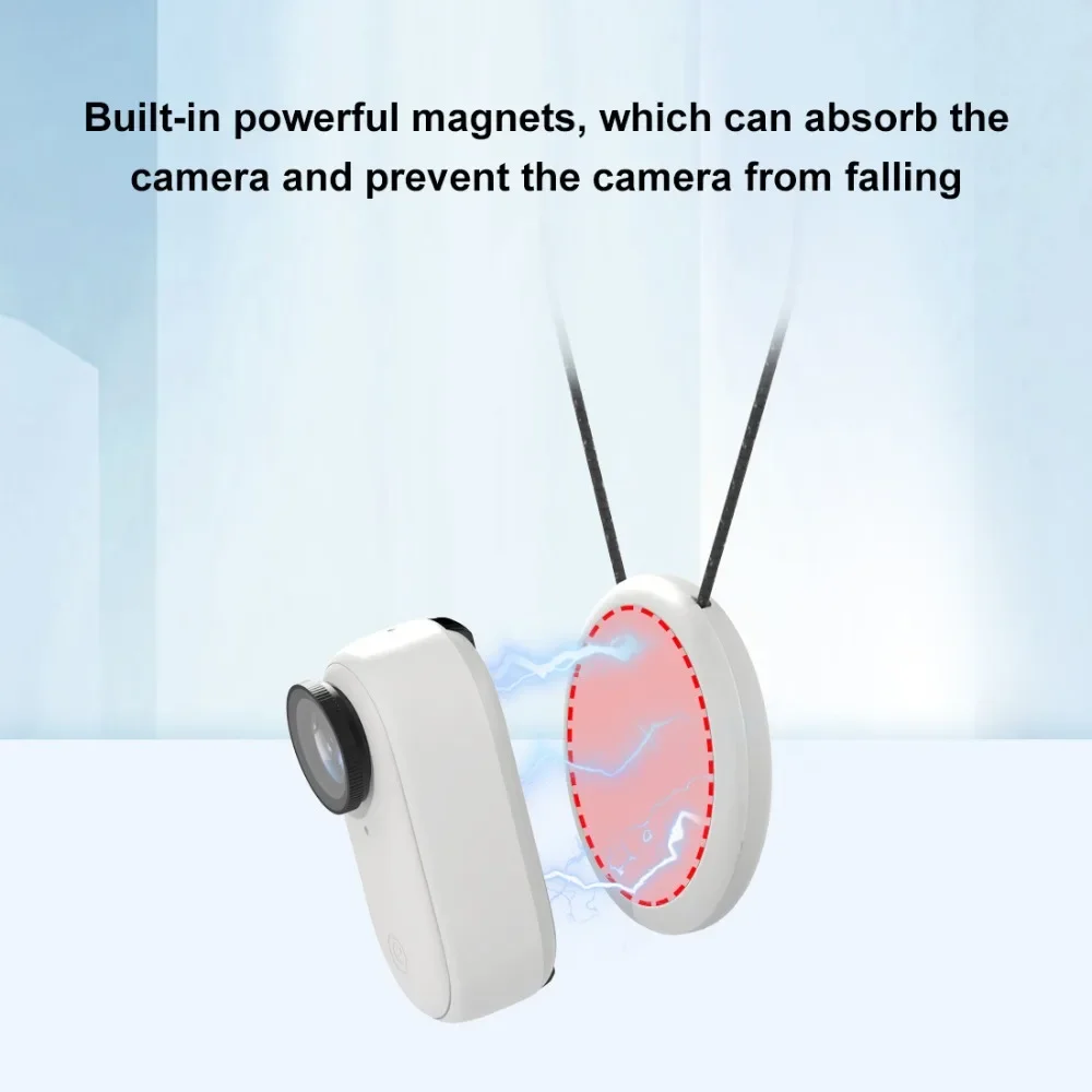 인스타360 GO 울트라 마그네틱 썸 카메라 넥 스트랩 랜야드 조절 가능 분실 방지 랜야드 인스타360 GO 3S 3 2 썸 카메라용