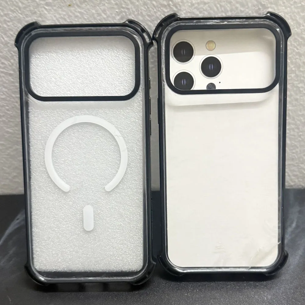 

4 Corner Transparent Magnetic Phone Case Cover For IPhone 14 15 16 17 Pro Max Case For IPhone 17Pro