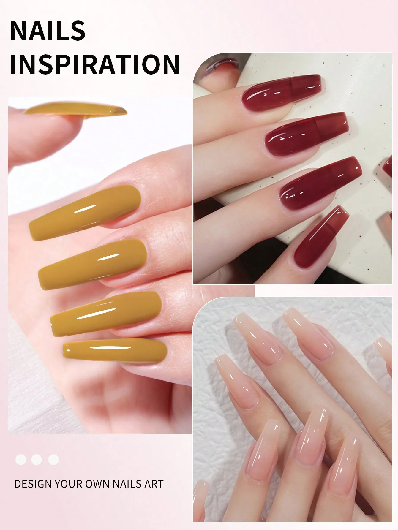 3Pcs 15ML Gel Nail Polish Set, Popular Color Gel Varnish Kit, Soak Off UV/LED Gel Polish, For Home Salon Nail Art DIY