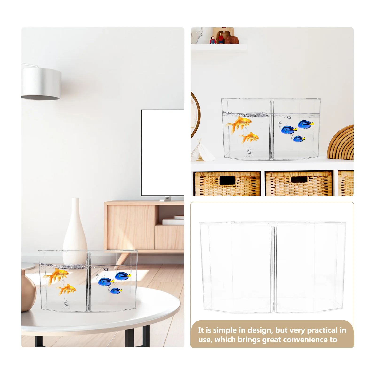 

Double-Grid Fish Breeding Box Clear Transparent Isolation Fish Tank Supply Aquarium Hatching Box Aquarium Supply