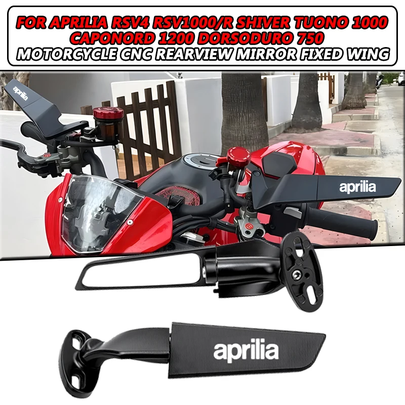 Per Aprilia RSV4 RSV1000/R Caponord 1200 Dorsoduro 750 Shiver Tuono 1000 Specchietto retrovisore moto, Specchietto retrovisore moto
