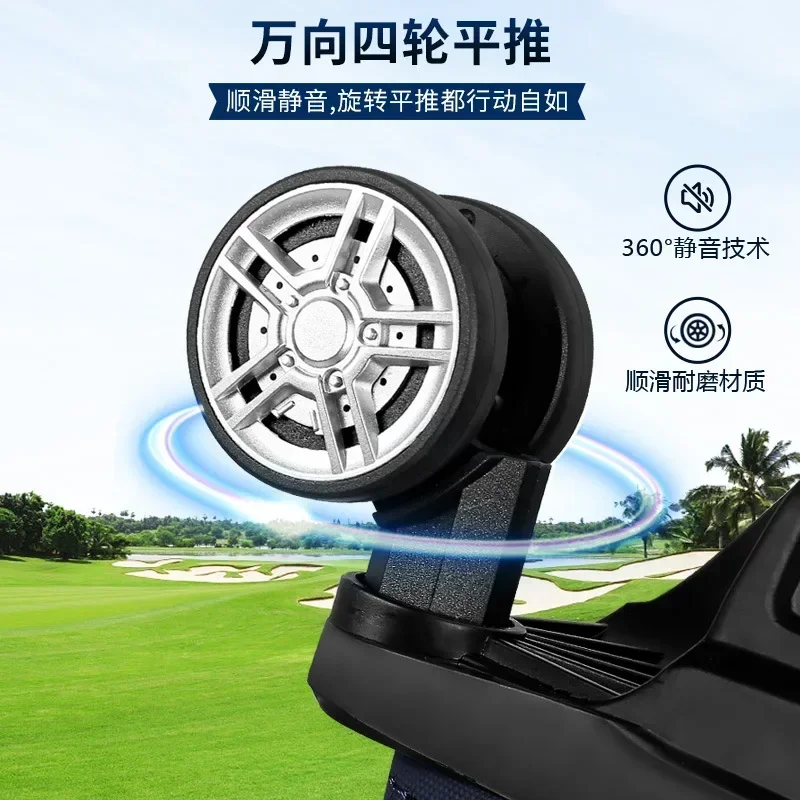 pgm Golf Bag Men's And Women's Hard Shell Expansion Bag Four Wheel Flat Push Waterproof Double Ball Bag Cap Inverted Club