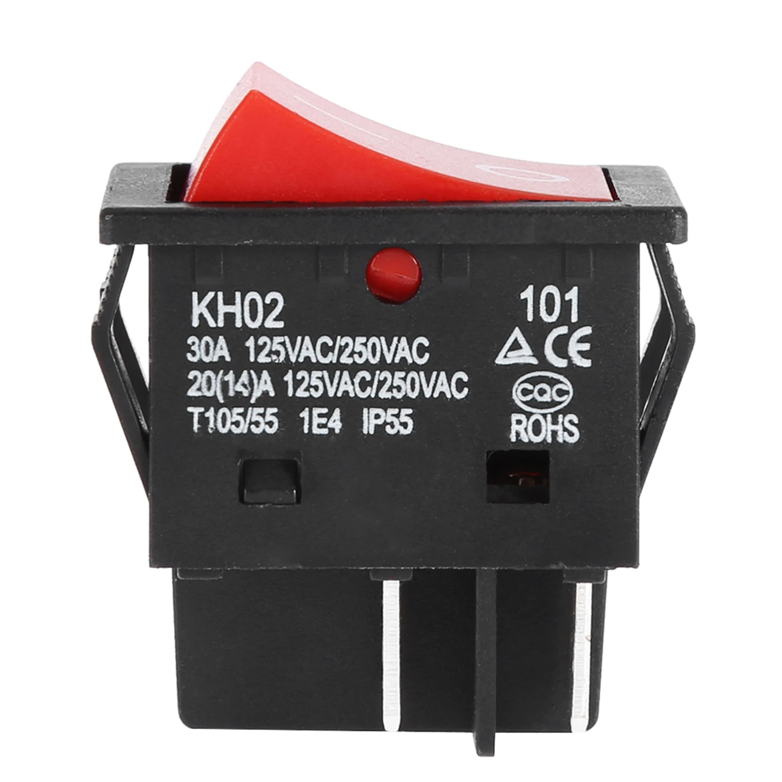 30A Welder Welding Machine 120VAC/250VAC 30A 4-Pin Boat Type IP65 Waterproof Dustproof ON/OFF Rocker Switch