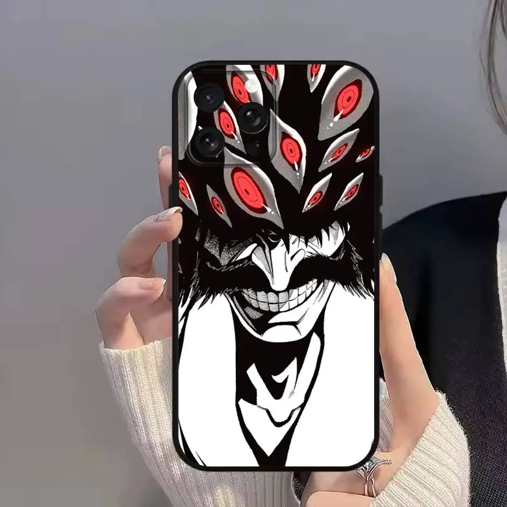 Y-YhwachS Quincy King Phone Case For iPhone 11,17,16,14,12,15,13,Max,SE4,Plus,E,Pro,Air,Mini Black soft Cover allover print