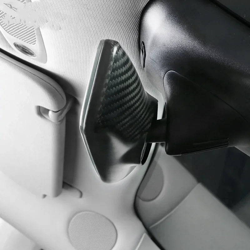 Для Tesla Model 3 Y Highland Juniper, защитный чехол для внутреннего зеркала, настоящее сухое украшение из углеродного волокна, аксессуары для салона автомобиля