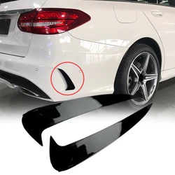 Rear Bumper Spoiler Both Side Canard Decoration Cover Trim for Mercedes-Benz C-Class Estate S205 C180 C200 AMG 2015-2021