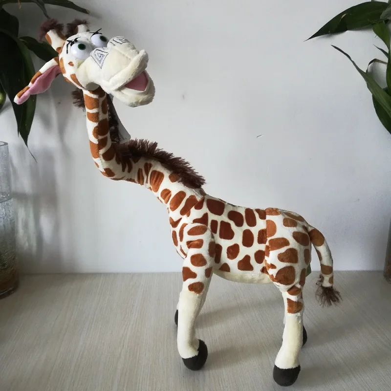 About 45cm Cartoon Giraffe Madagascar Melman Plush Toy Soft Doll Kids Toy Birthday Gift h2637