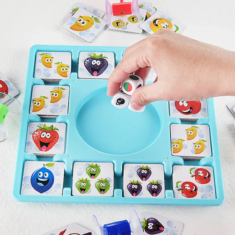 Planche de cartes de fruits pour enfants, jouets éducatifs, jeu de Puzzle de fête, capacité de réaction cognition des couleurs et des formes pour enfants