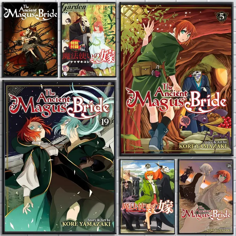 Anime The Ancient Magus' Bride Poster posters for bedrooms and living rooms high definition cartoon movie-themed wall art.