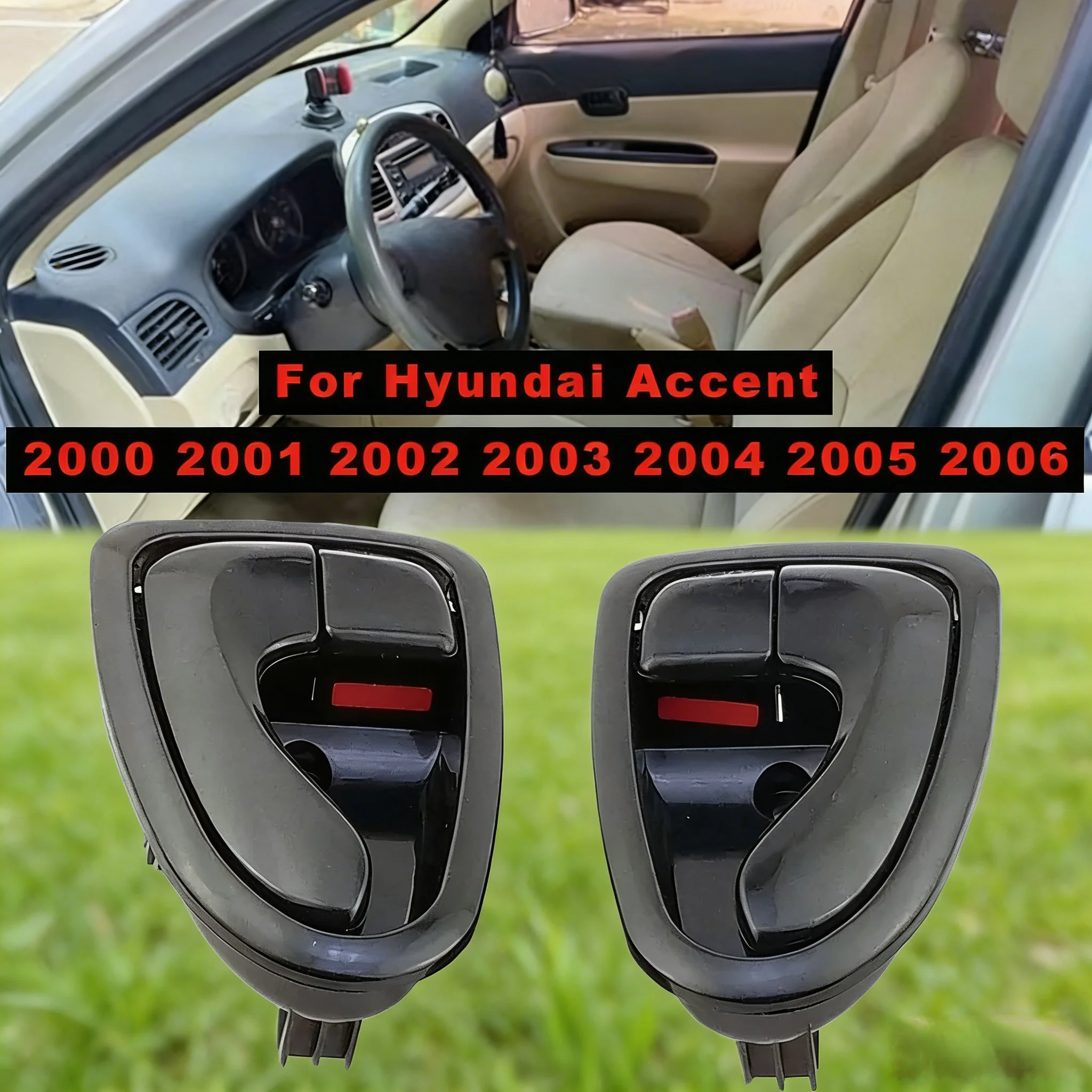 

Front Rear Left Right Car Interior Door Handle For Hyundai Accent 2000 2001 2002 2003 2004 2005 2006 82610-25000 82620-25000