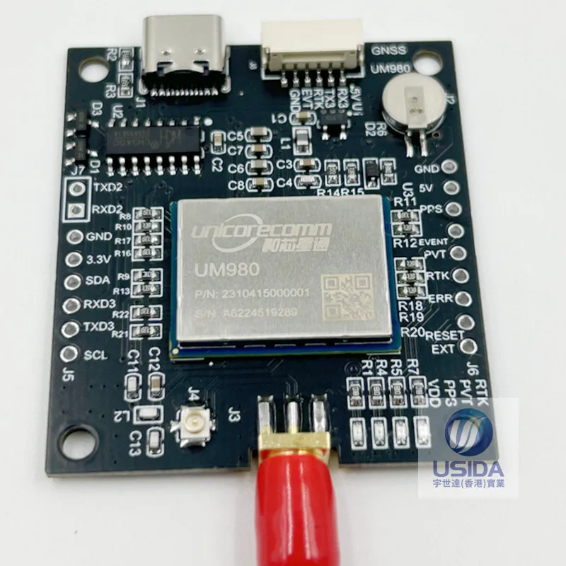 1PCS/LOT UM980 Full frequency  positioning board Beidou GNSS L1/L2/L5 um980 rtk carries a full frequency spiral antenna