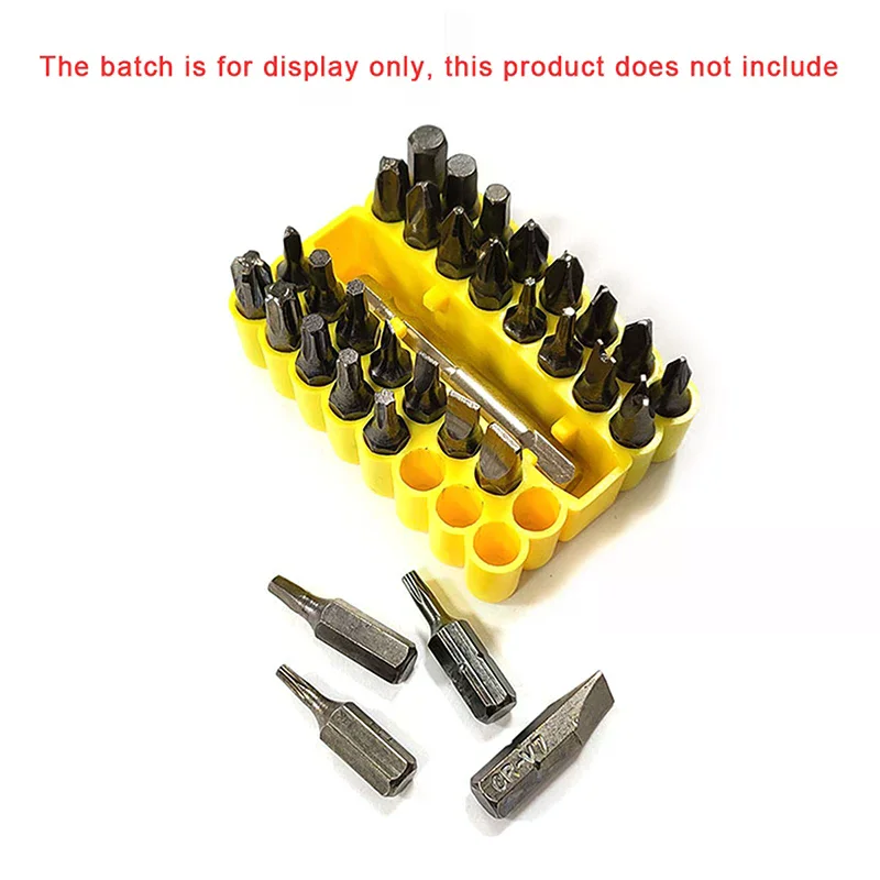 1/2/5pcs Bit Holder 32 Holes Bit Hex Shank Organiser Screwdriver Bit Holder Drill For Storage For 6.35MM Shank Storage Box