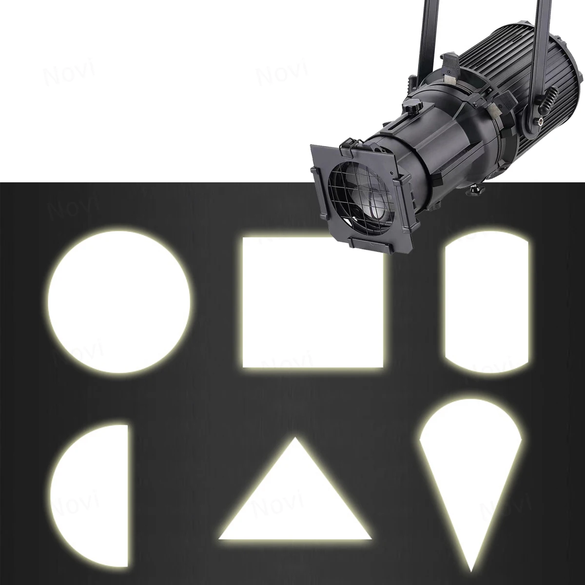 

150W Leko Ellipsoidal Profile Spotlight 15 26 36 Degree Video Studio Light Cold Warm White RGBW Colorful Professional Stage Ligh