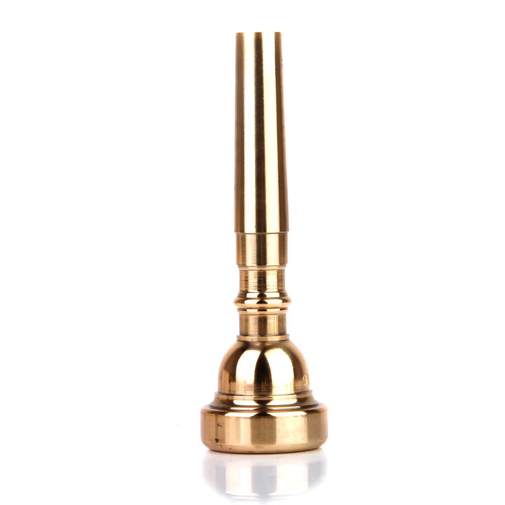 Embouchure de trompette plaquée or 7C en cuivre, pièce musicale durable pour performance d'instruments à vent en cuivre