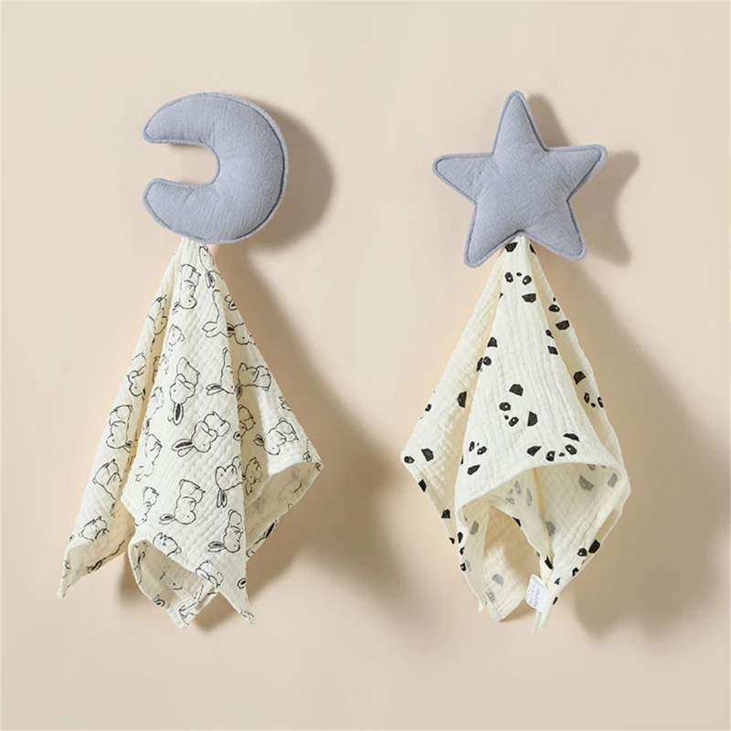 เด็กวัยหัดเดิน Soothe Cloth Snuggle-Bibs Cuddle Towel ทารก Mood Appease Burp Cloth Dropship