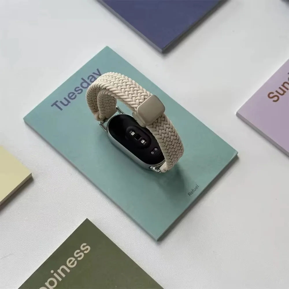 Nylon-Schlaufenarmband für Xiaomi Mi Band 10 9 8 Magnetisches Komfortables Atmungsaktives Armband für Xiaomi Mi Band 10 9 Armband-Zubehör – Detail 3