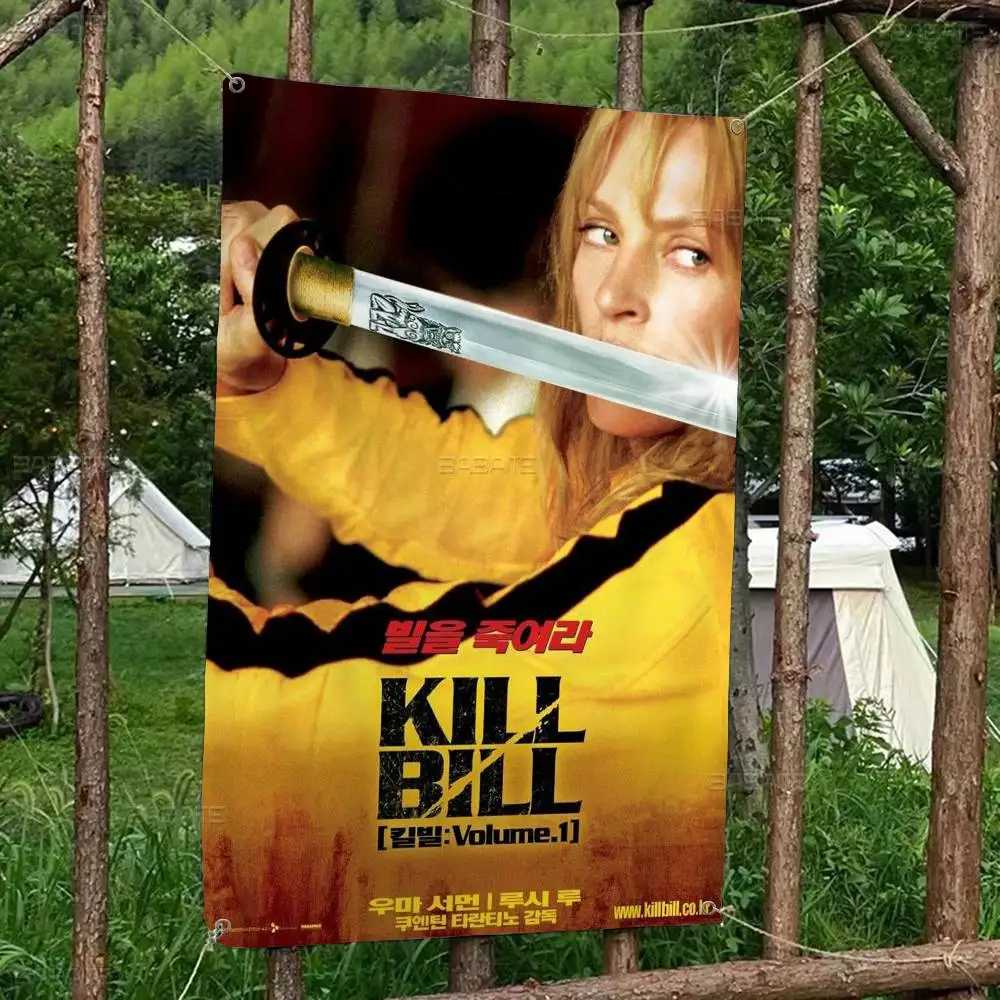 Hot Movie Kill Bill DIY Flag For Family Group Photo Living Room Home Dorm Decor Wall Art Decor Banner