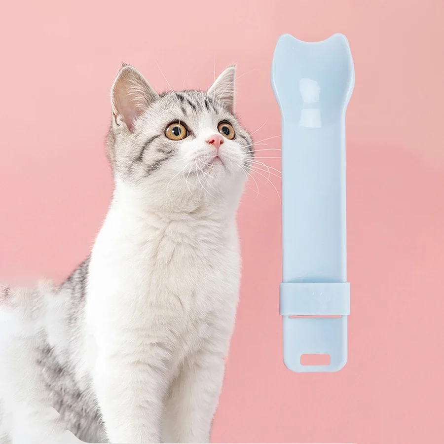 Cat Feeder Cat Strip Squeeze Spoon Feeder for Lickable Pet Treats Pet Liquid Snack Feeding Tool Minced Meatr Cat Accessories