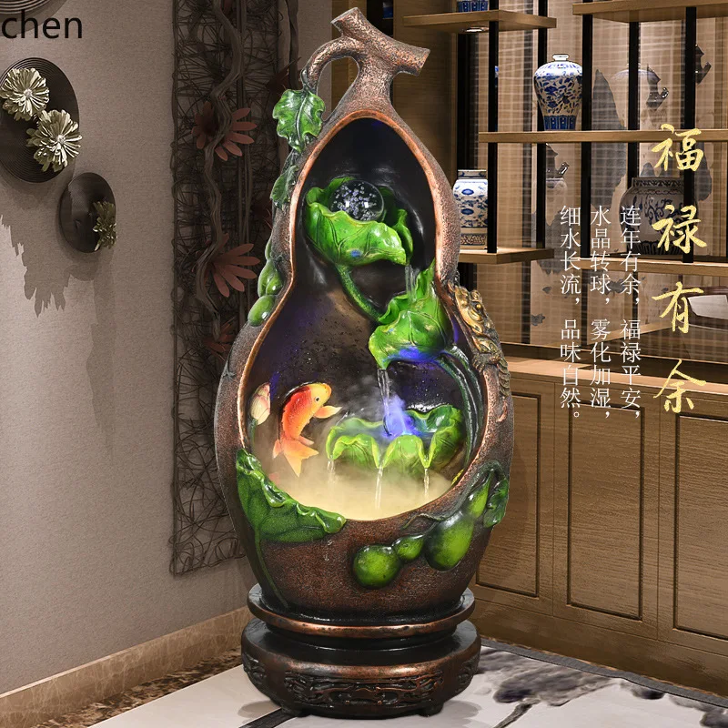 HXL Gourd Office Water Flow Fountain Decoration Humidifier Ornament
