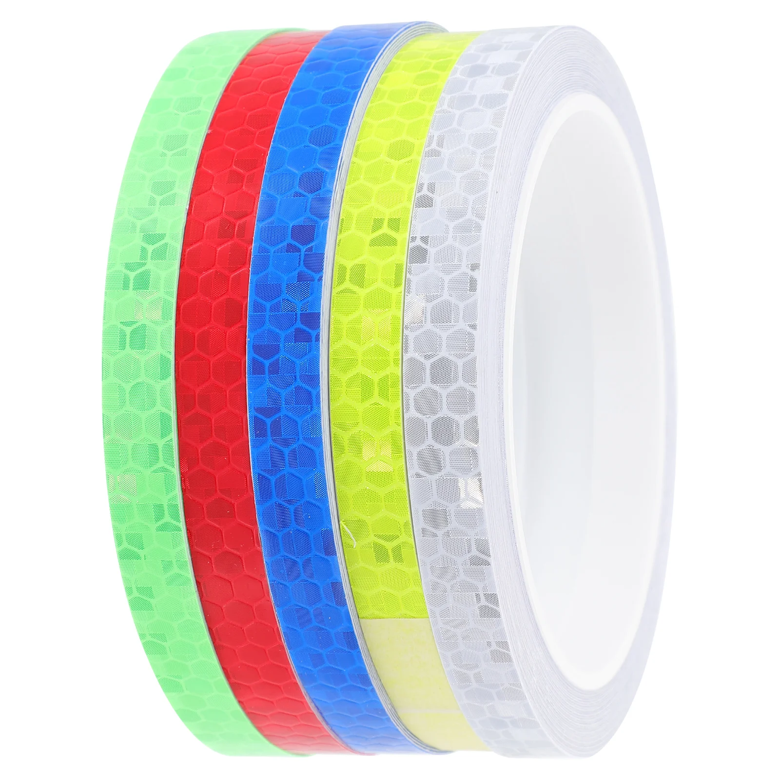 

Bicycle Reflective Stickers 5 Rolls Bike Tape Cuttable Reflection Adhesive Decoration Removable Enhanced Visibility Safety Night