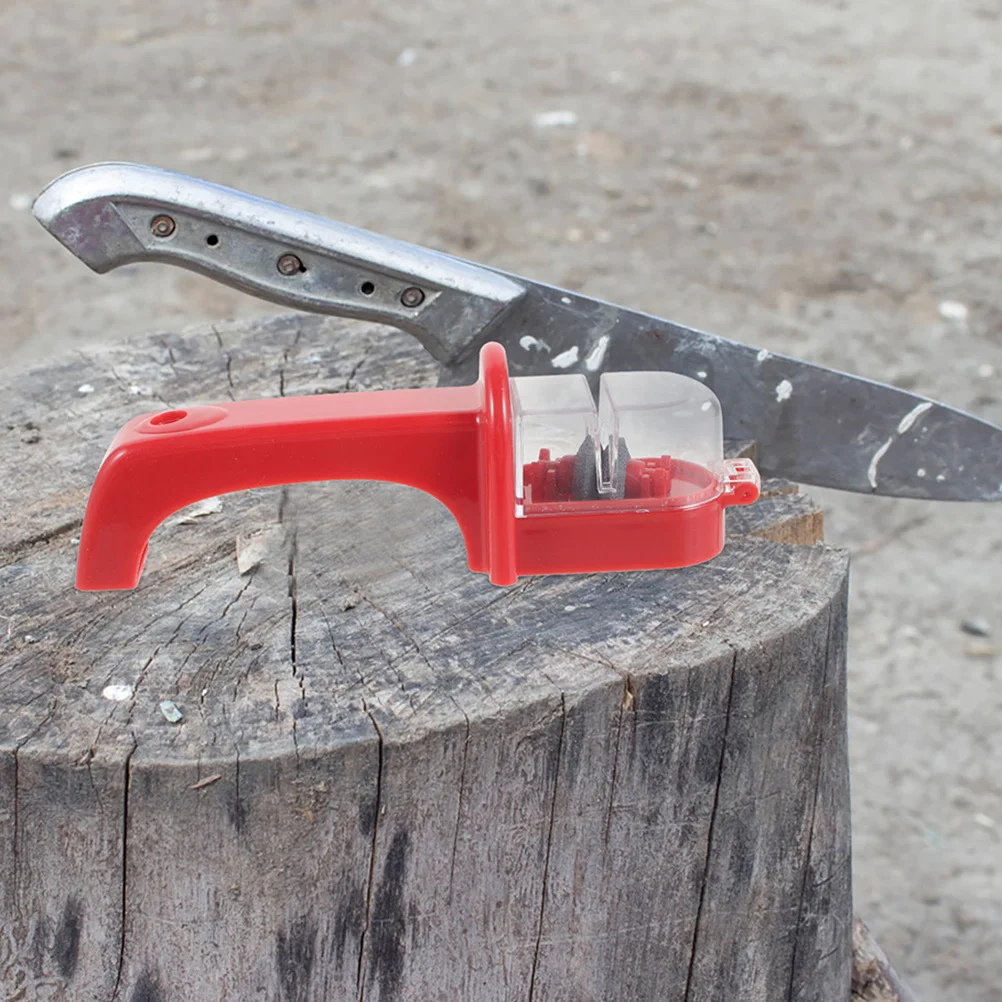 

2Pcs Daily Cutter Sharpener Ergonomic Handheld Sharpening Tool Durable ABS Metal Materials Long Lasting Safe to Use