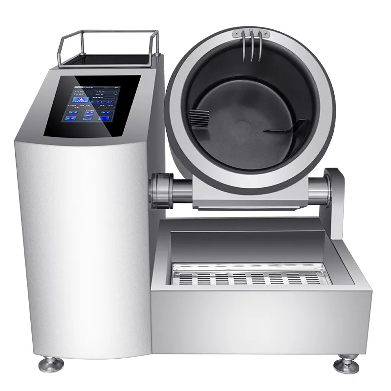 Multifunction 12KW Intelligent Automatic Electric Stir Fry & Fried Rice Cooking Machine 80cm Cube 1 Year Warranty