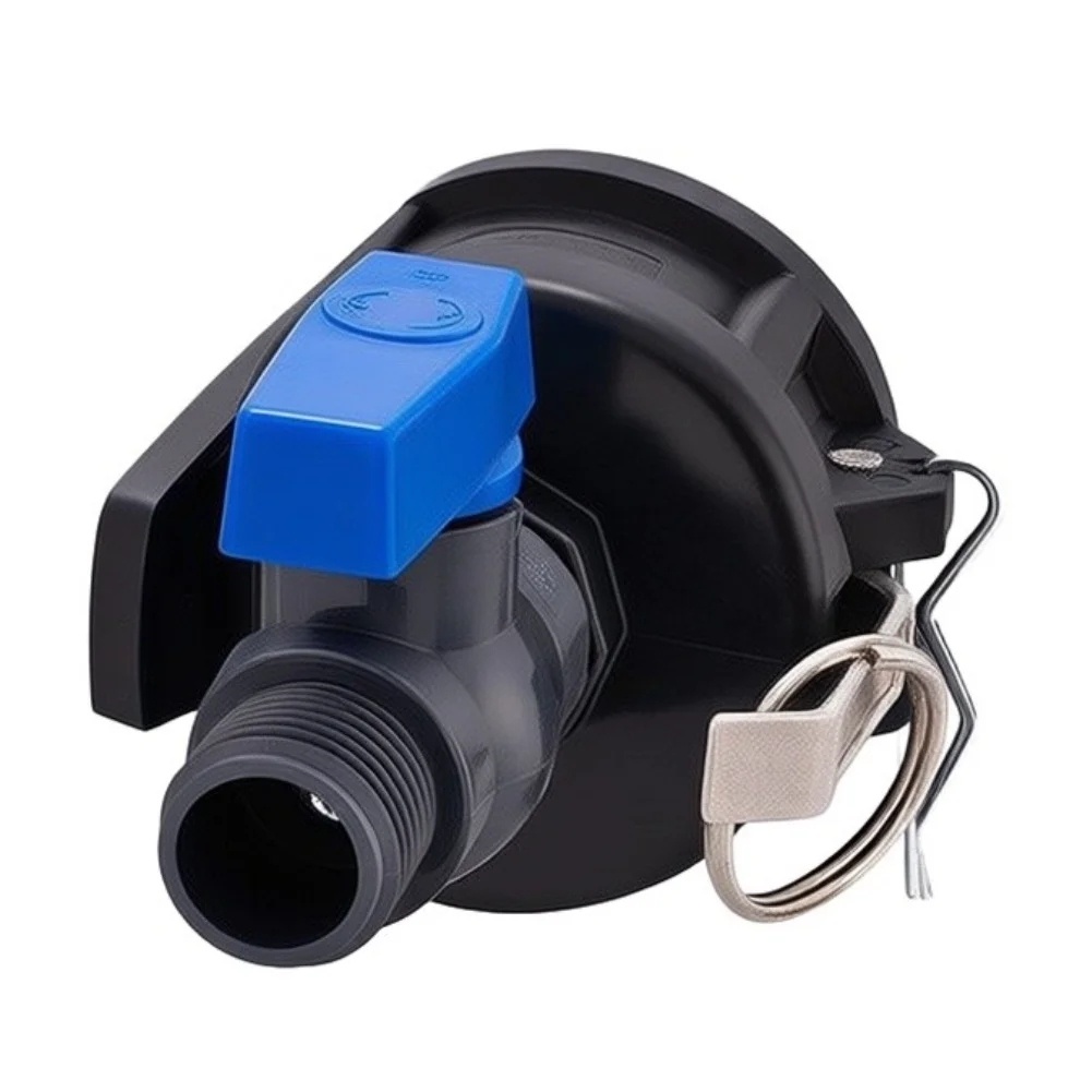 Cam Lock For IBC Tote Adapter 2 inch to 3/4 inch Garden Hose Connector with Rubber Gasket and Aluminum Lever Lock System