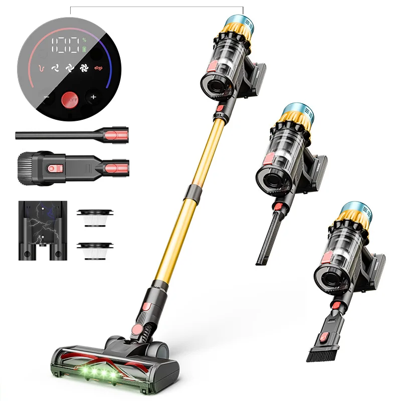 Hot selling cordless vacuum cleaner for household use 40Kpa large suction power handheld portable vacuum cleaner