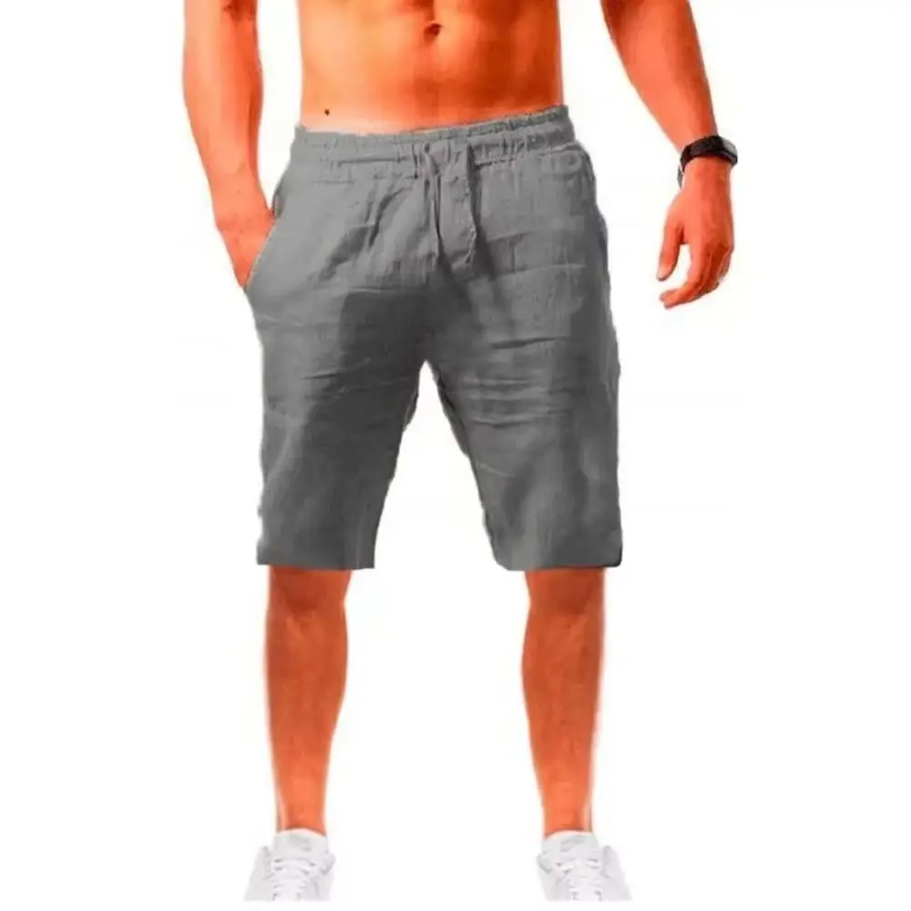 

Men's Casual Shorts Loose Sense of texture Short Pants Male Summer Breathable Solid Color Trousers Fitness Streetwear