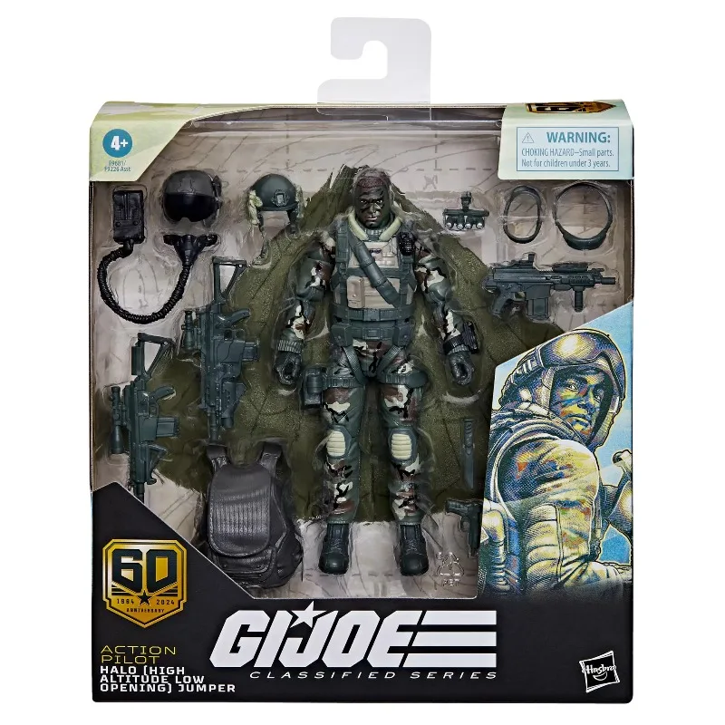 Hasbro Originl G.I. Joe Action Pilot Halo High Altitude Low Opening Jumper Action Figure Toys for Boys Girls Gift Collectible view 3