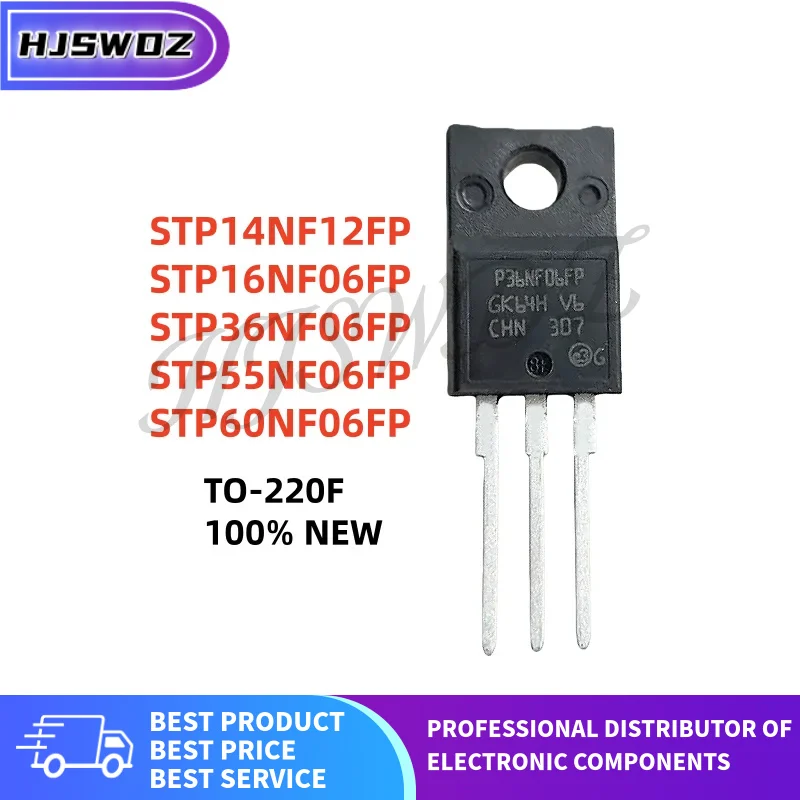 10PCS New STP14NF12FP STP60NF06FP STP16NF06FP STP36NF06FP STP55NF06FP TO-220F MOSFET Tube