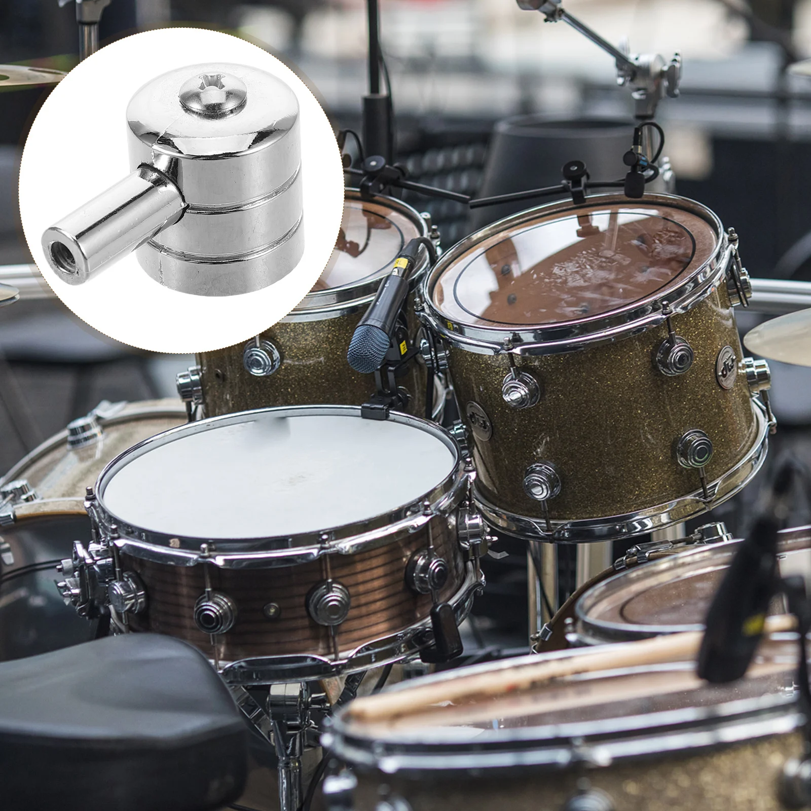 

Drum Set Ear Claw Hook Hardware Percussion Kit Parts Bass Silver Lug Accessories