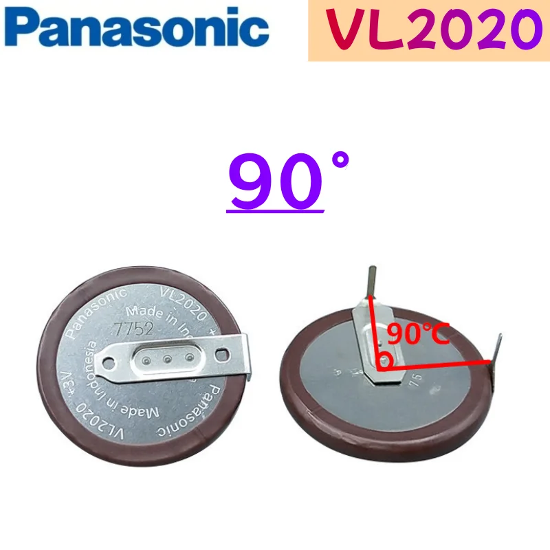 Panasonic Original VL2020 2020 rechargeable battery lithium battery With Legs 90 degrees 105 degrees 180 degrees for BMW car key