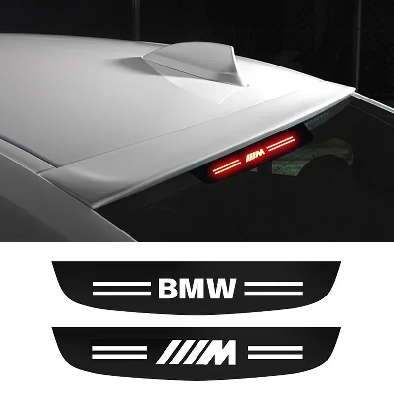 سيارة الفرامل الذيل ضوء شعار الاكريليك الإسقاط مجلس أعلى شعار السيارات لسيارات BMW X1 X2 X3 X5 X4 X6 X7 G30 G20 G32 G11 G12 F40 F30 F20