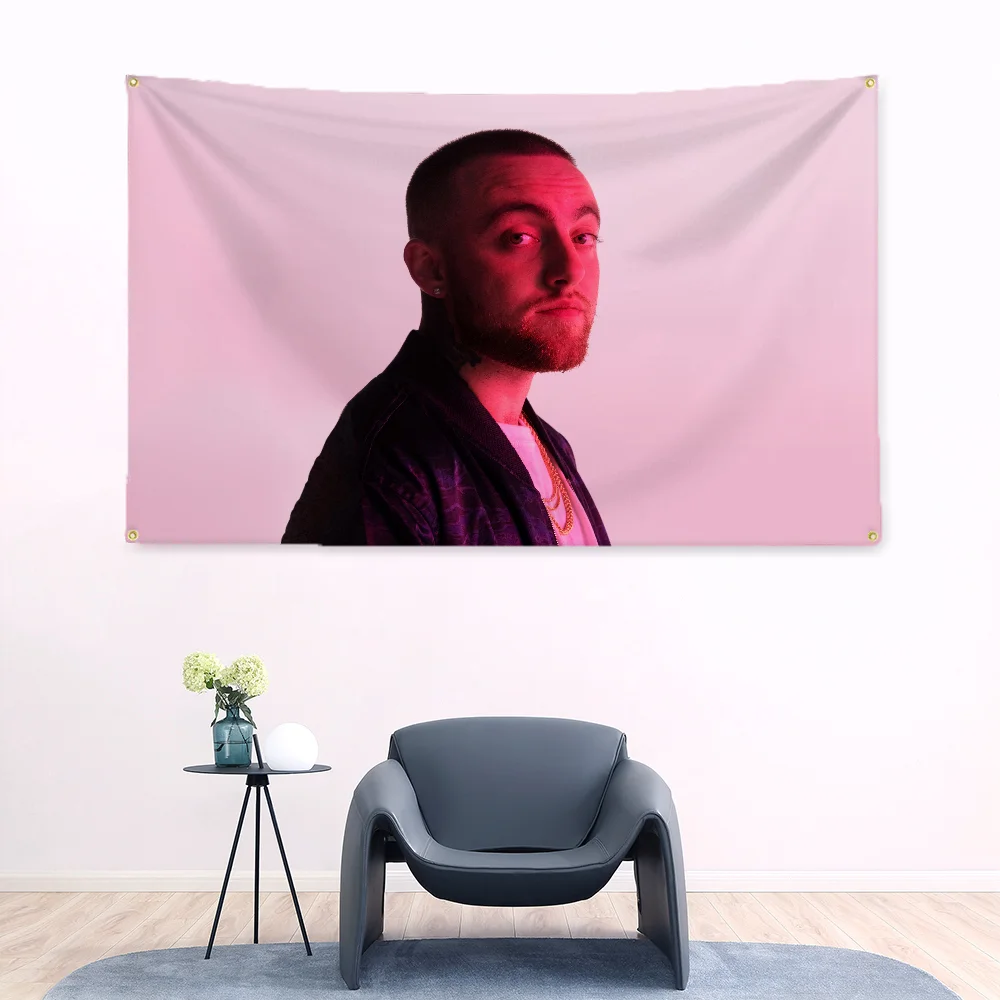 Mac Miller Decor Wallart Flag to Hang Hip Hop Tapestry Home Garden Wall Hanging Flags Outdoor Bedrooms Rapper Decoration