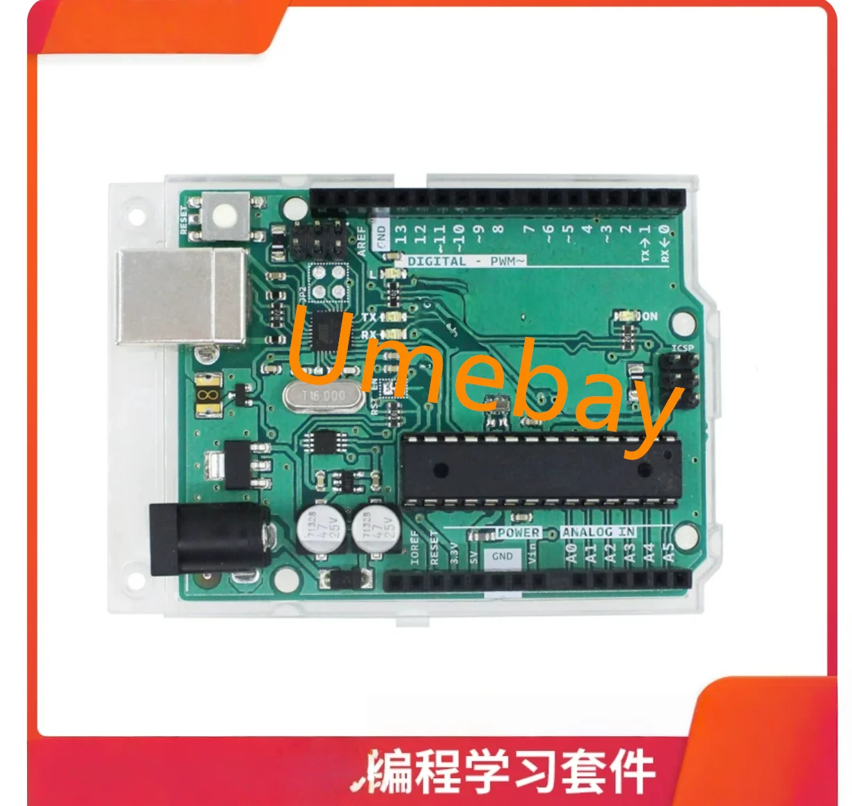 1 piece, integrated circuit, R3 development board. singlechip. C programming learning motherboard kit