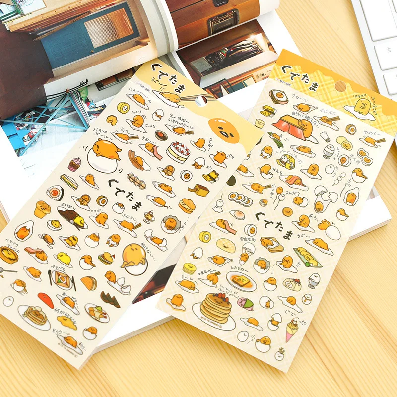 1pcs/lot Kawaii Scrapbook Sticker lazy bones Scrapbooking Supplies Planner Decorative Stationery Sticker