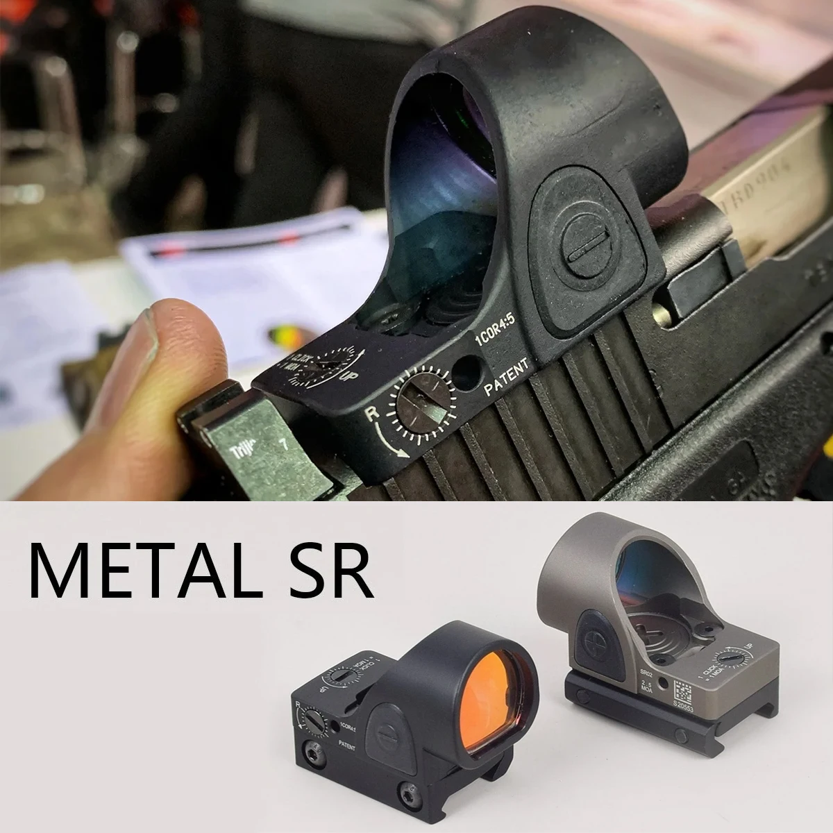 

Коллиматорный прицел SR Red Dot с красной точкой, оптика для крепления на 20-мм планку RMT, с оригинальным логотипом, из авиационного алюминия 6061, высокоточный