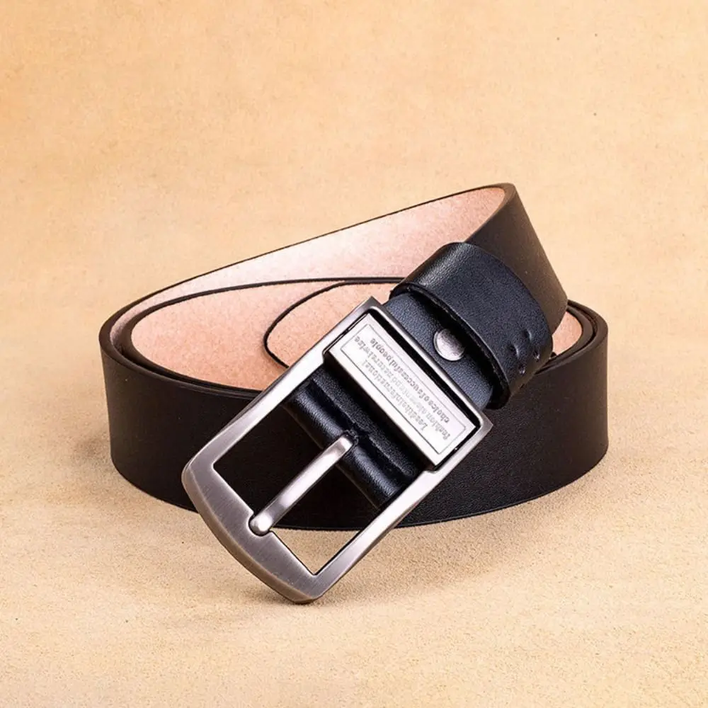 Fashion Luxury Design Business Leather Belt Casual Versatile Pin Buckle Waistband Waist Strap