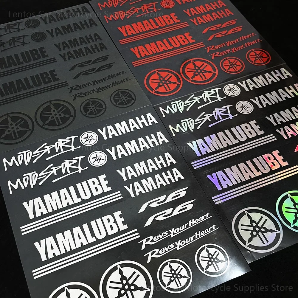 

Светоотражающие наклейки для мотоциклов Yamaha с логотипом Laser, для гоночных мотоциклов, шлемов, кофров, водонепроницаемые декоративные наклейки для тюнинга