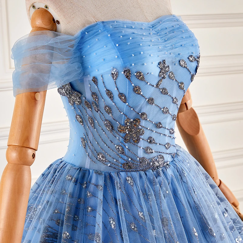 blue slash collar beading ball gown medieval dress princess Medieval Renaissance Gown queen cosplay Victoria dress